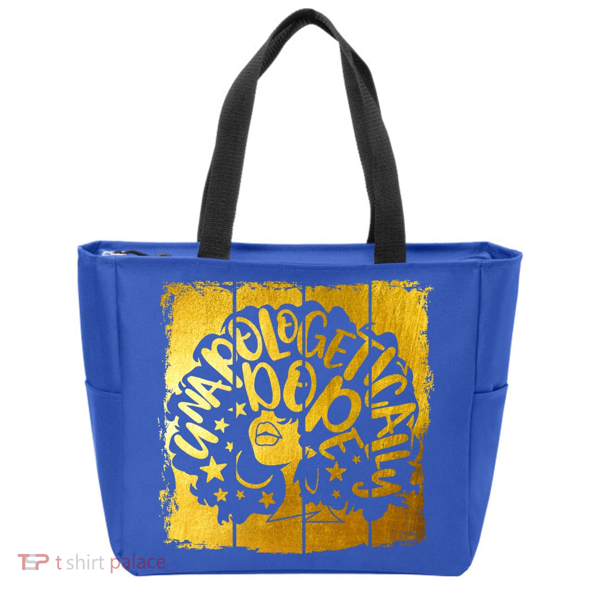 Unapologetically Dope Melanin Black History Gold Silhouette Cool Gift Tote Bag