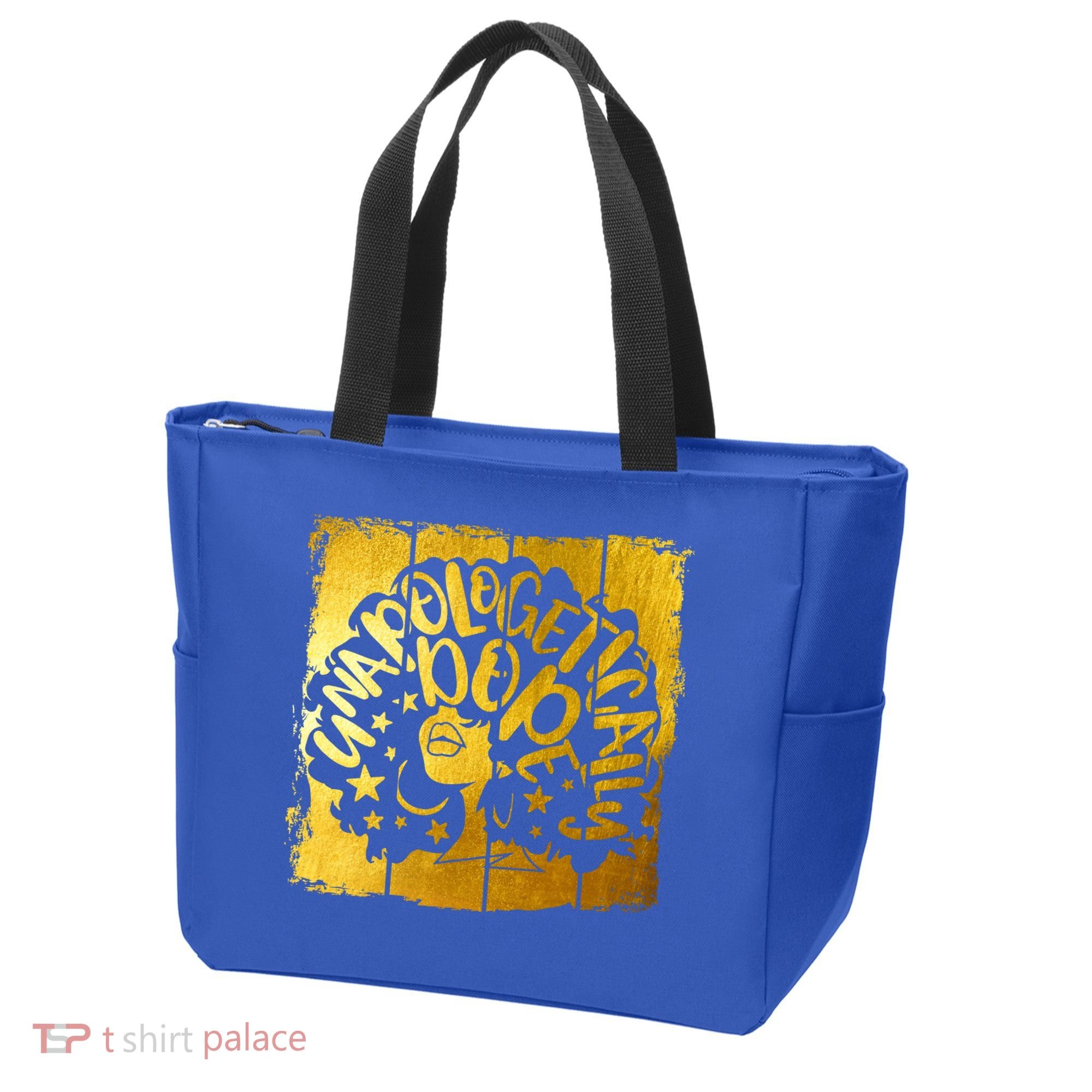 Unapologetically Dope Melanin Black History Gold Silhouette Cool Gift Tote Bag