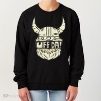 Uff Da Norwegian Quote Scandinavian Helmet Women's Sweatshirt thumb 0