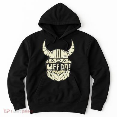 Uff Da Norwegian Quote Scandinavian Helmet Hoodie