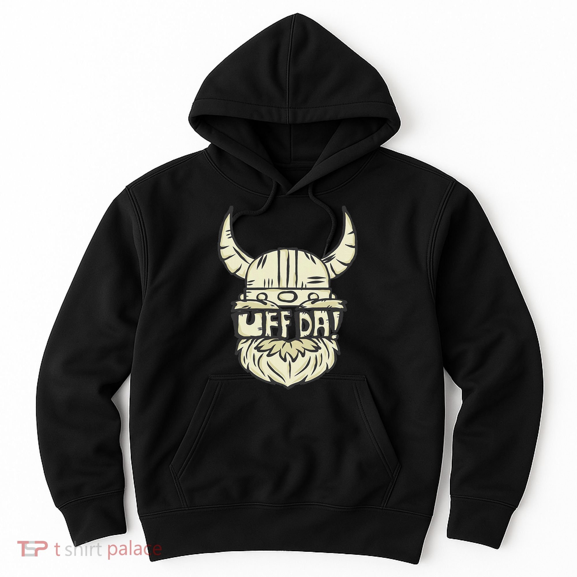 Uff Da Norwegian Quote Scandinavian Helmet Hoodie
