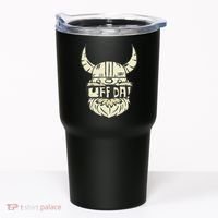 Uff Da Norwegian Quote Scandinavian Helmet Tumbler thumb 0
