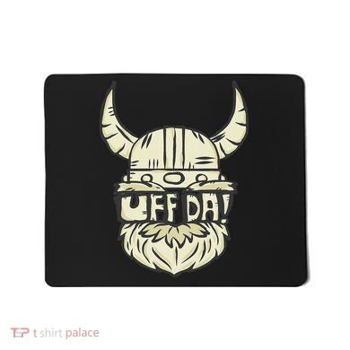 Uff Da Norwegian Quote Scandinavian Helmet Mousepad