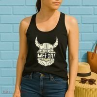 Uff Da Norwegian Quote Scandinavian Helmet Women's Tank Top thumb 2