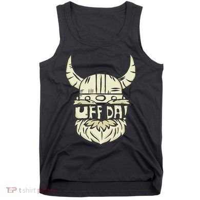 Uff Da Norwegian Quote Scandinavian Helmet Tank Top