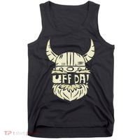 Uff Da Norwegian Quote Scandinavian Helmet Tank Top thumb 0