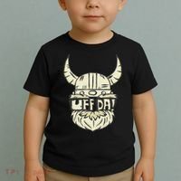 Uff Da Norwegian Quote Scandinavian Helmet Toddler T-Shirt thumb 2