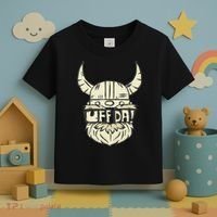 Uff Da Norwegian Quote Scandinavian Helmet Toddler T-Shirt thumb 3