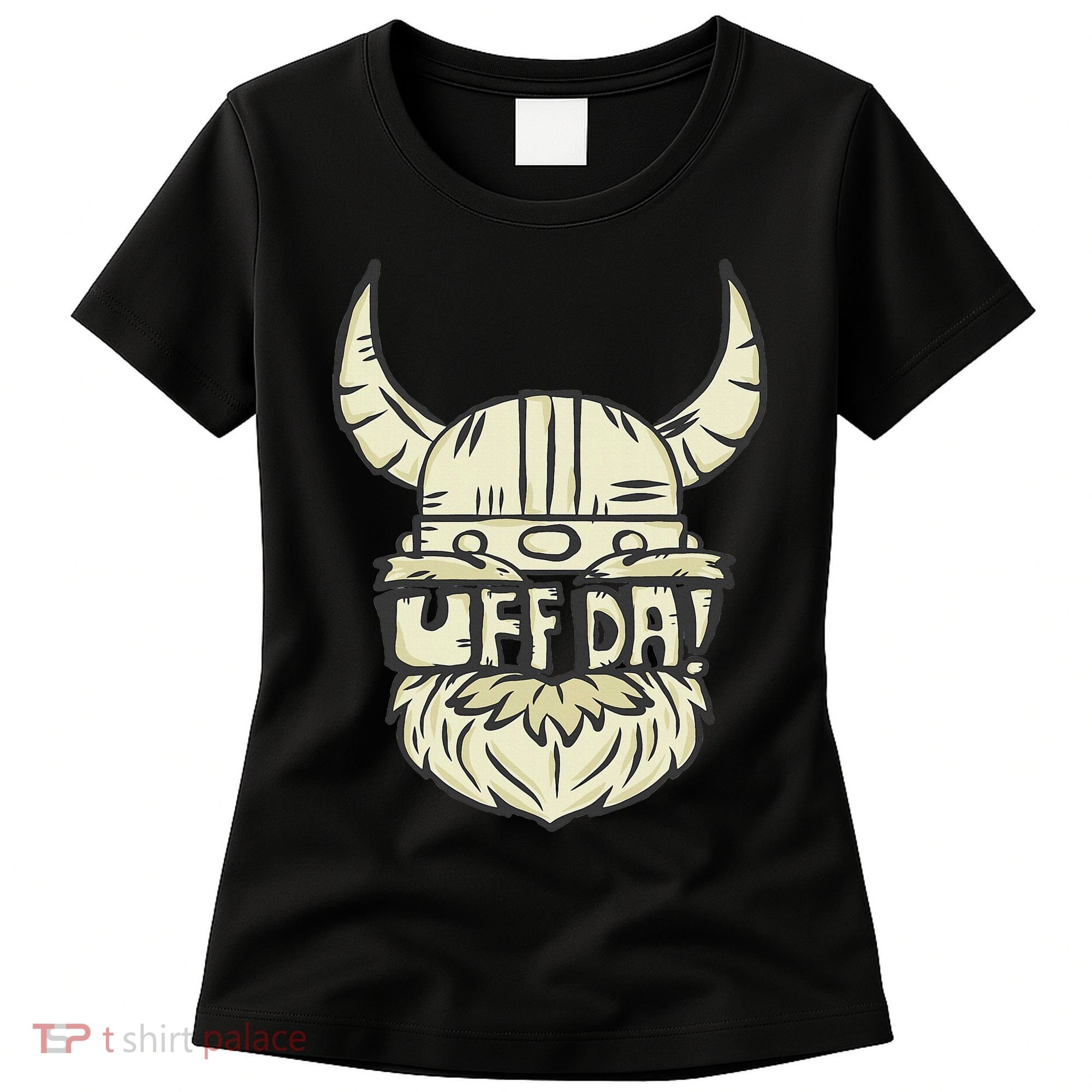 Uff Da Norwegian Quote Scandinavian Helmet Women's T-Shirt
