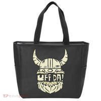 Uff Da Norwegian Quote Scandinavian Helmet Tote Bag thumb 0
