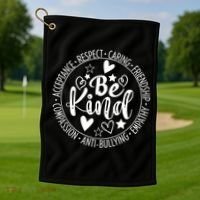 Unity Day No Bullying Orange Anti Bullying Teachers Golf Towel thumb 1
