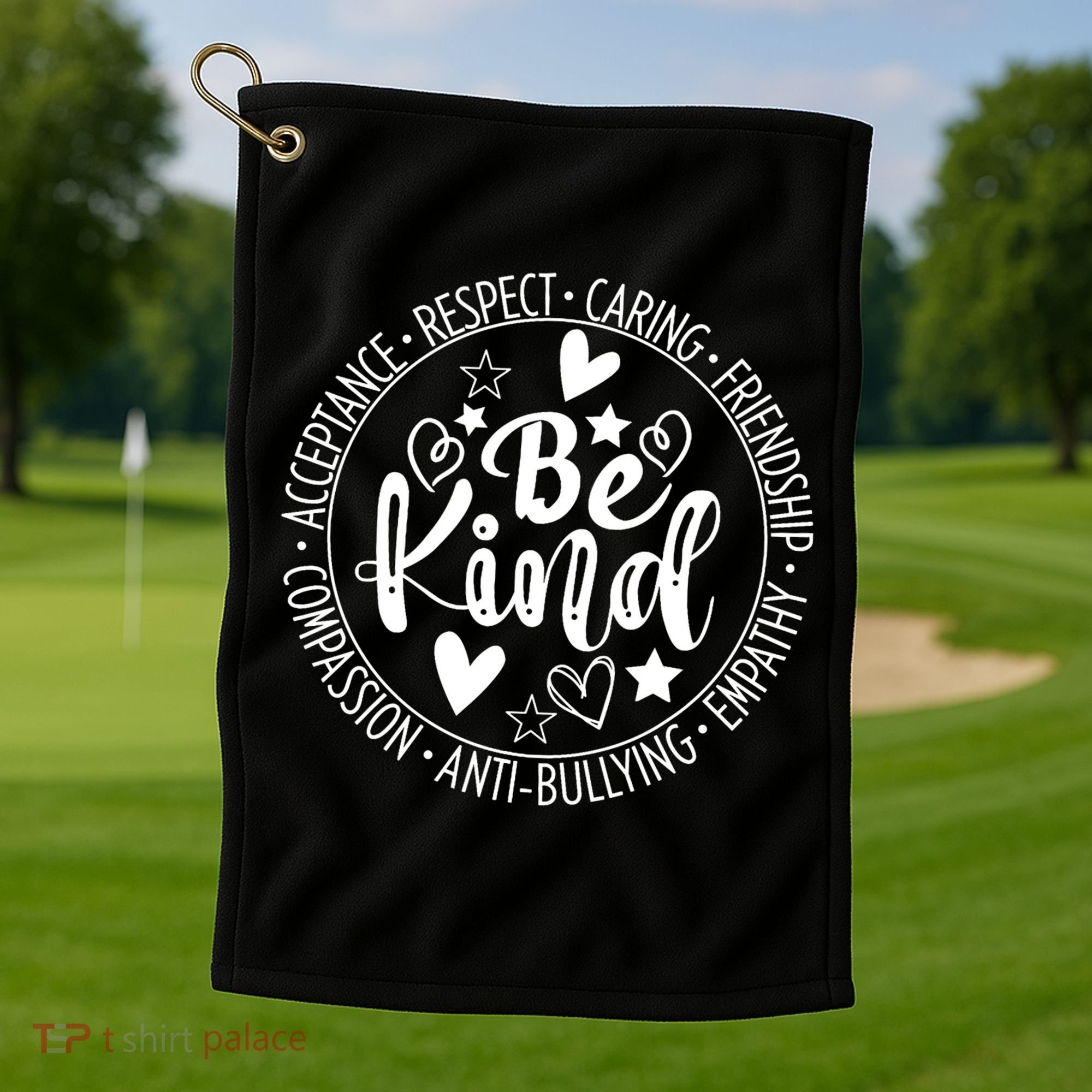 Unity Day No Bullying Orange Anti Bullying Teachers Golf Towel