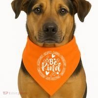 Unity Day No Bullying Orange Anti Bullying Teachers USA-Made Doggie Bandana thumb 1