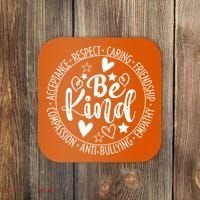 Unity Day No Bullying Orange Anti Bullying Teachers Coaster thumb 0