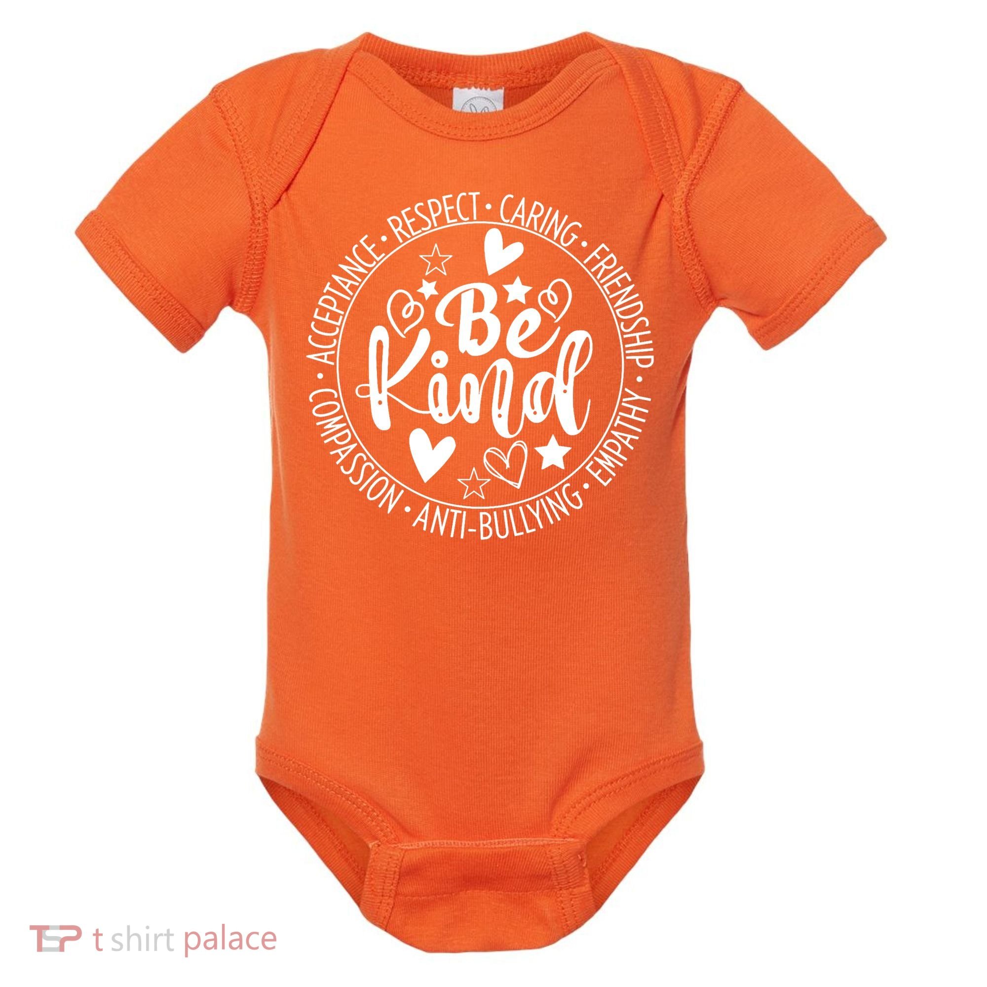 Unity Day No Bullying Orange Anti Bullying Teachers Baby Bodysuit