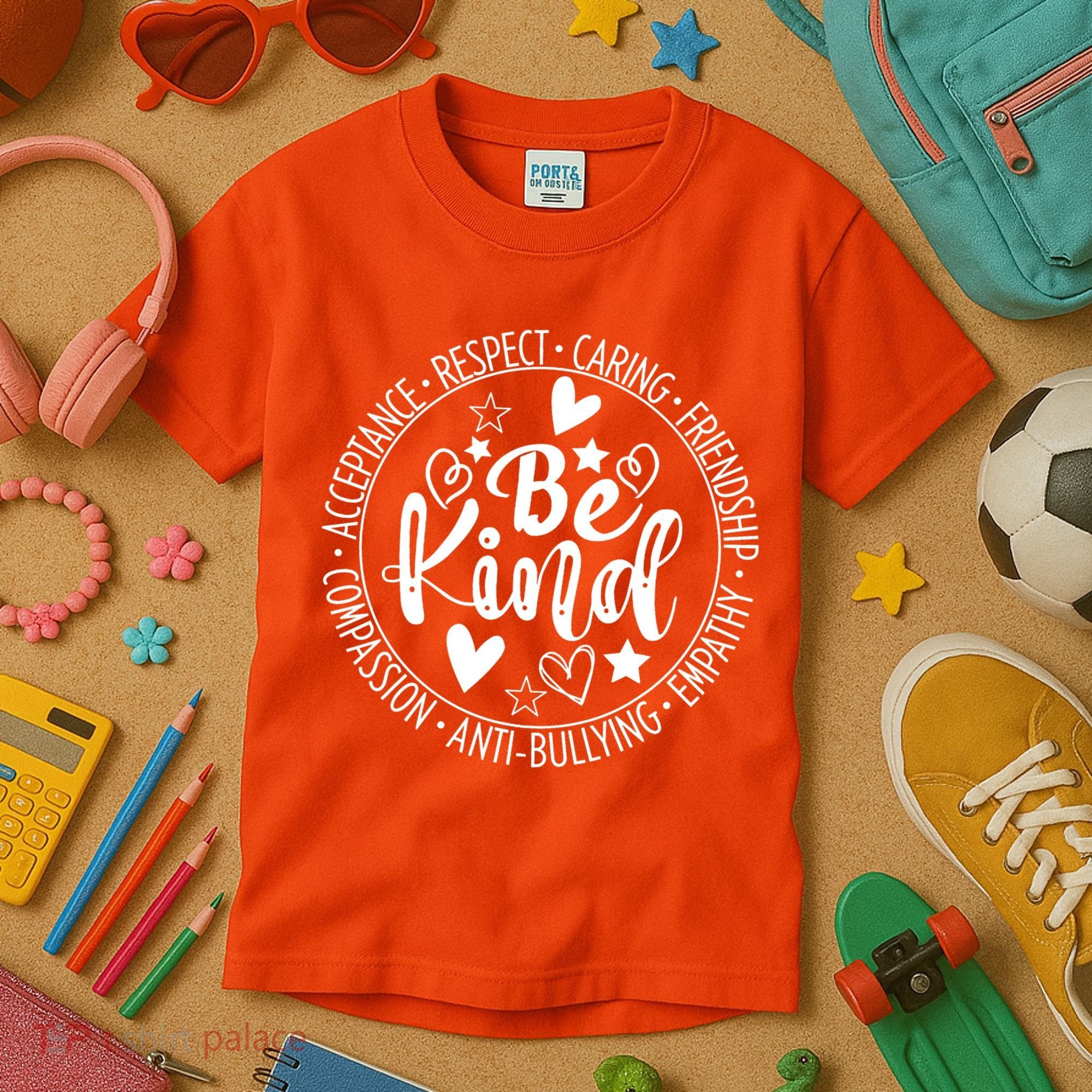 Unity Day No Bullying Orange Anti Bullying Teachers Kids T-Shirt