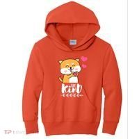 Unity Day Orange Dog Be Kind Anti Bullying Gift And Be Kind Kids Hoodie thumb 0