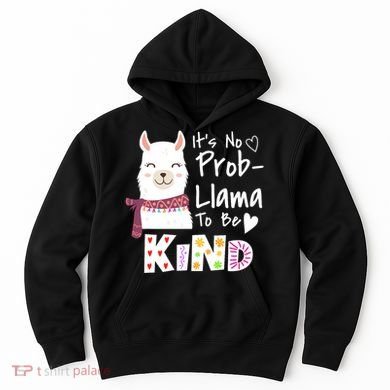 Unity Day Orange No Prob Llama Be Kind Anti Bullying Hoodie