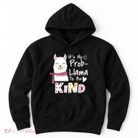 Unity Day Orange No Prob Llama Be Kind Anti Bullying Hoodie thumb 0