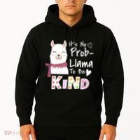Unity Day Orange No Prob Llama Be Kind Anti Bullying Hoodie thumb 2