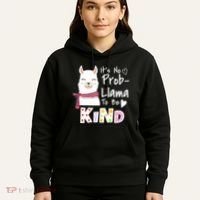 Unity Day Orange No Prob Llama Be Kind Anti Bullying Hoodie thumb 5
