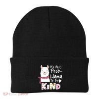 Unity Day Orange No Prob Llama Be Kind Anti Bullying Beanie thumb 0