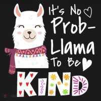 Unity Day Orange No Prob Llama Be Kind Anti Bullying Women's Hoodie thumb 2