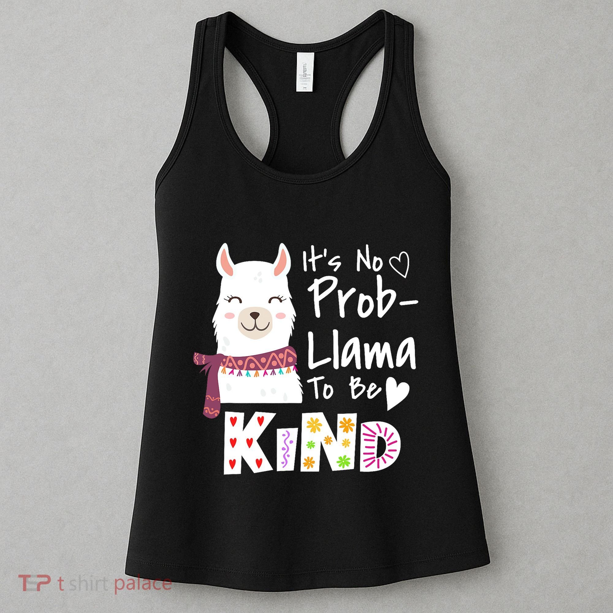 Unity Day Orange No Prob Llama Be Kind Anti Bullying Women's Tank Top