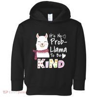 Unity Day Orange No Prob Llama Be Kind Anti Bullying Toddler Hoodie thumb 0