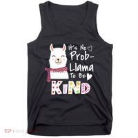 Unity Day Orange No Prob Llama Be Kind Anti Bullying Tank Top thumb 0