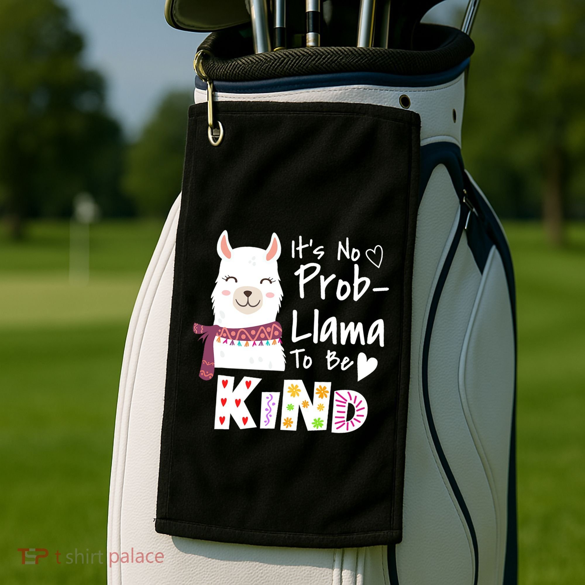 Unity Day Orange No Prob Llama Be Kind Anti Bullying Golf Towel