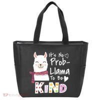 Unity Day Orange No Prob Llama Be Kind Anti Bullying Tote Bag thumb 0