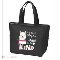 Unity Day Orange No Prob Llama Be Kind Anti Bullying Tote Bag thumb 3