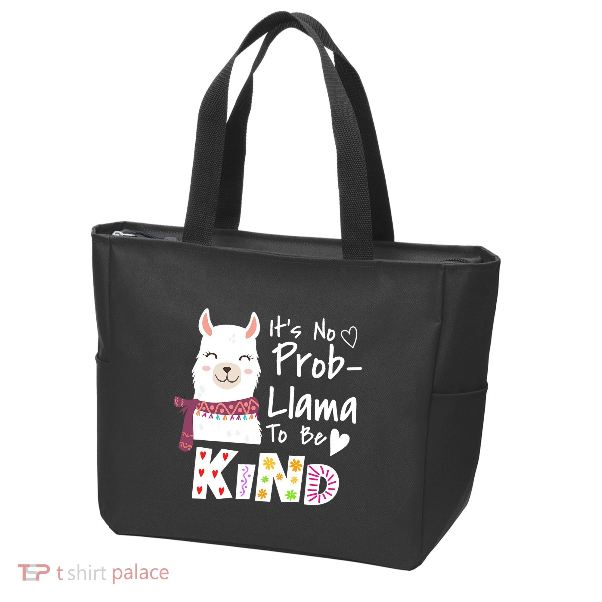 Unity Day Orange No Prob Llama Be Kind Anti Bullying Tote Bag