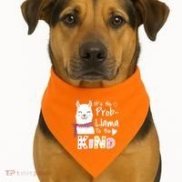 Unity Day Orange No Prob Llama Be Kind Anti Bullying USA-Made Doggie Bandana thumb 1