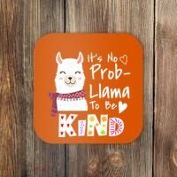 Unity Day Orange No Prob Llama Be Kind Anti Bullying Coaster thumb 0