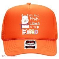 Unity Day Orange No Prob Llama Be Kind Anti Bullying Hat thumb 0