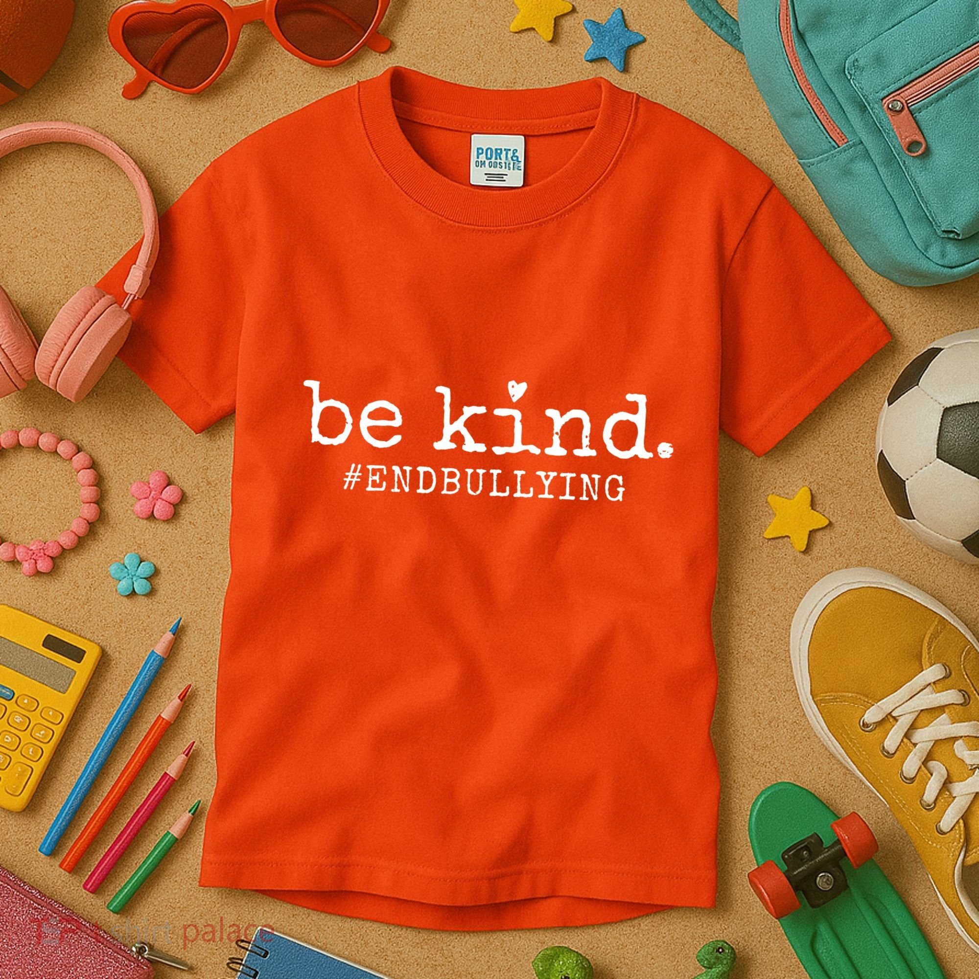 Unity Day Orange Be Kind Anti Bullying Kids T-Shirt