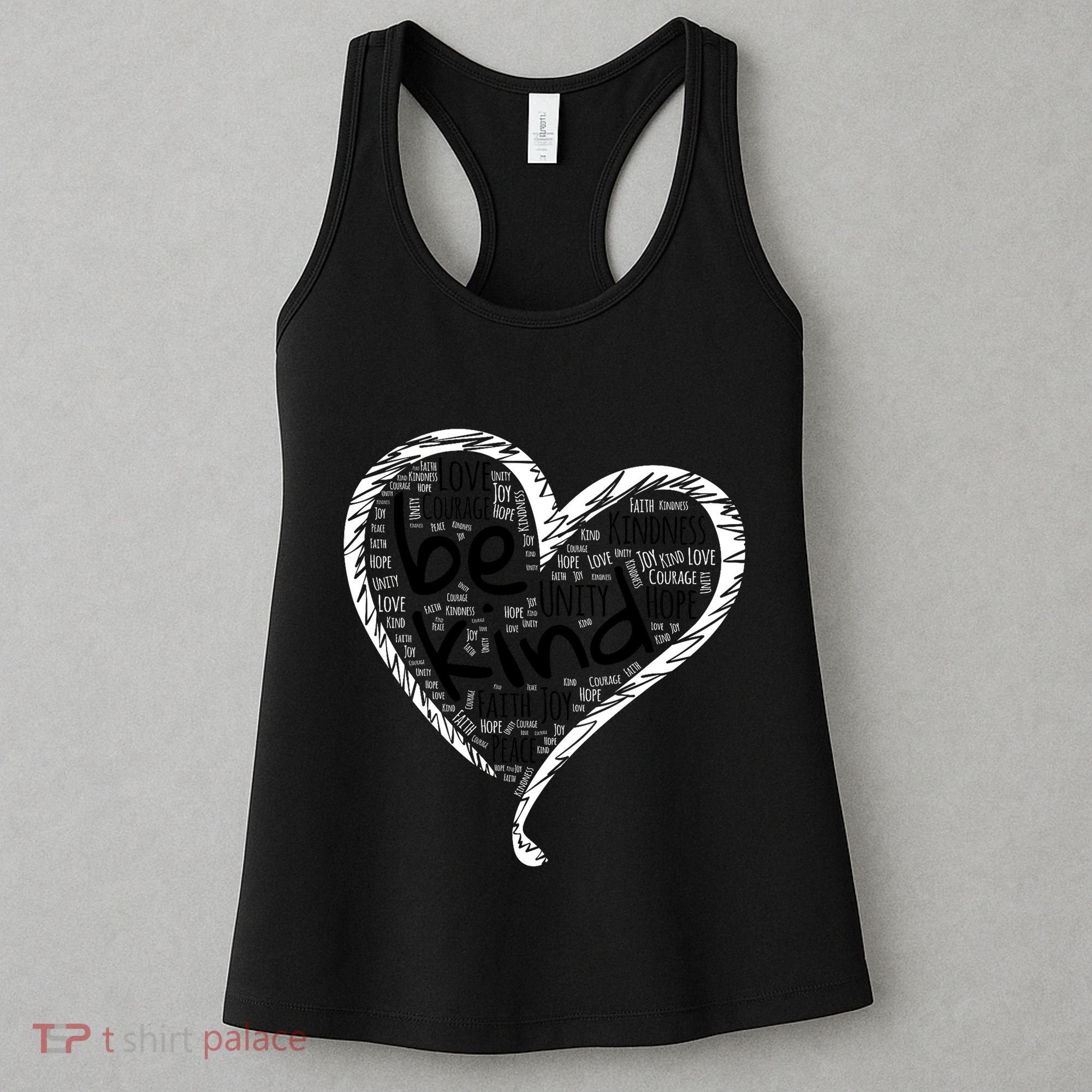 Unity Day Orange Heart Be Kind Anti Bullying Gift Women's Tank Top