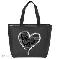 Unity Day Orange Heart Be Kind Anti Bullying Gift Tote Bag thumb 0