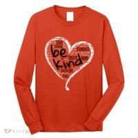 Unity Day Orange Heart Be Kind Anti Bullying Gift Long Sleeve Shirt thumb 0