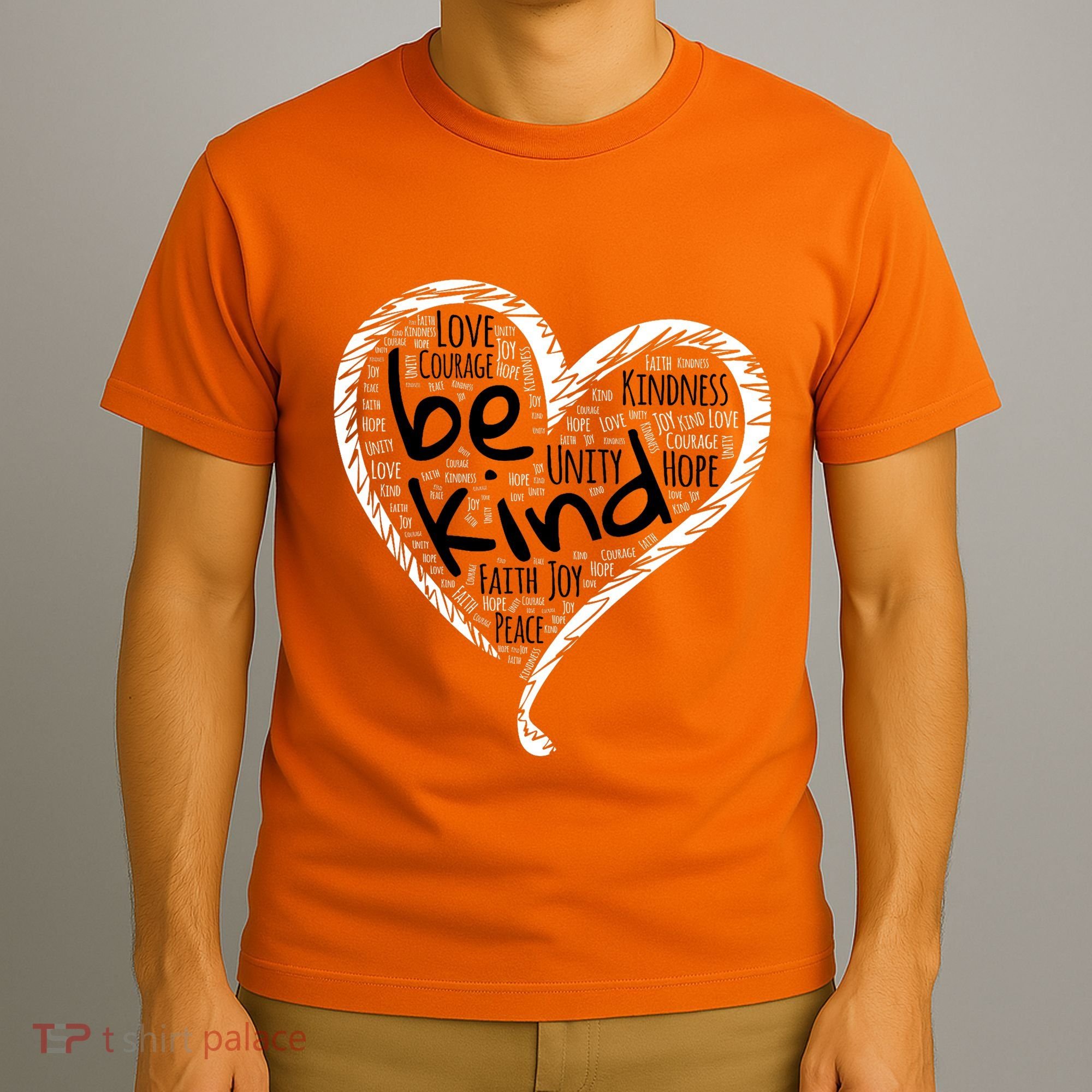 Unity Day Orange Heart Be Kind Anti Bullying Gift T-Shirt