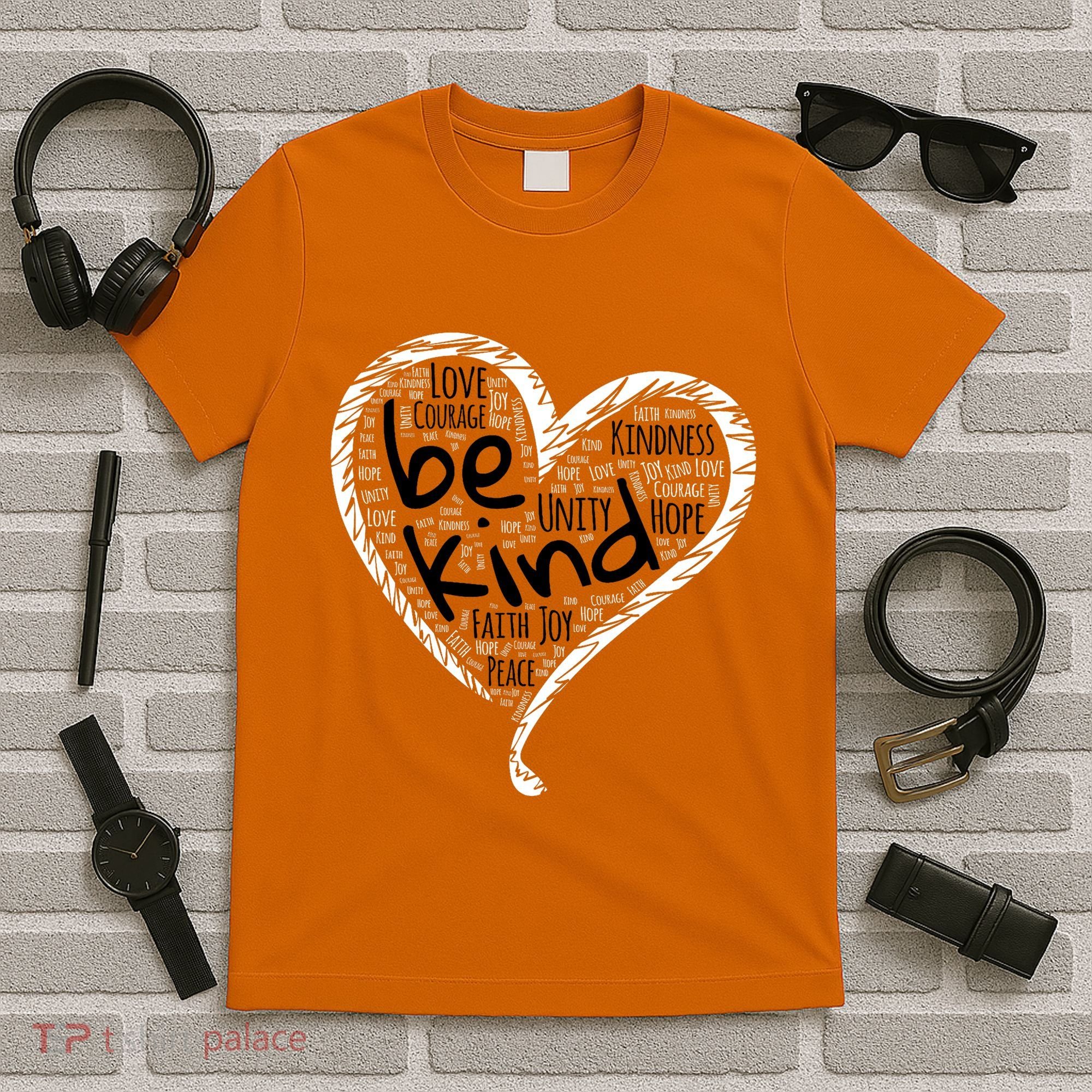 Unity Day Orange Heart Be Kind Anti Bullying Gift T-Shirt