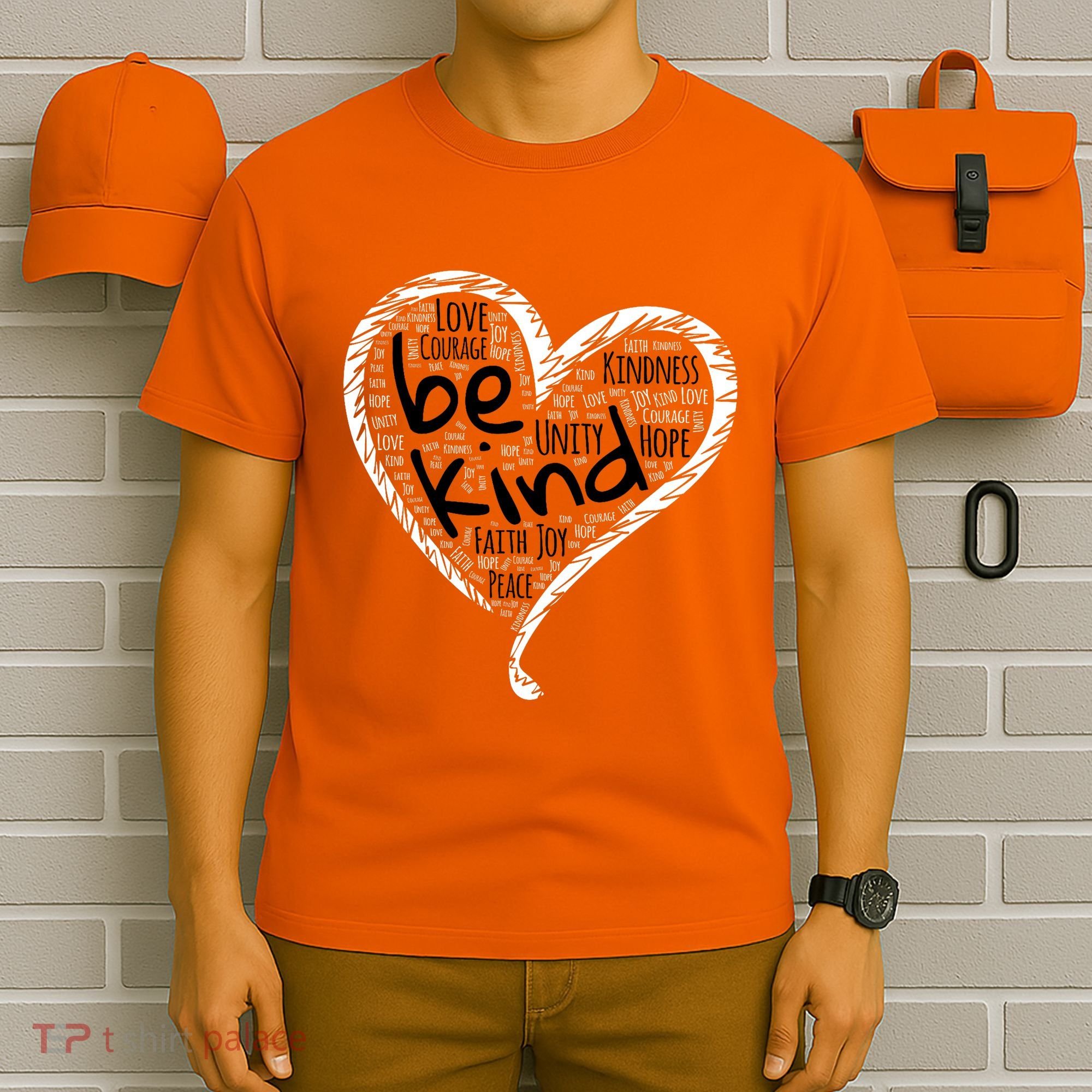 Unity Day Orange Heart Be Kind Anti Bullying Gift T-Shirt