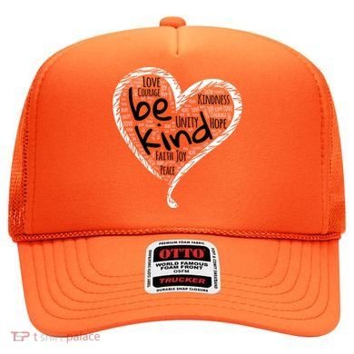 Unity Day Orange Heart Be Kind Anti Bullying Gift Hat