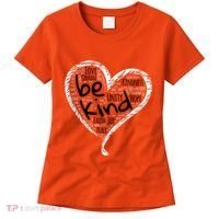 Unity Day Orange Heart Be Kind Anti Bullying Gift Women's T-Shirt thumb 0