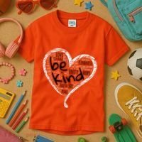 Unity Day Orange Heart Be Kind Anti Bullying Gift Kids T-Shirt thumb 3