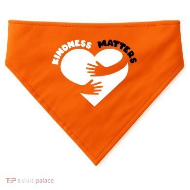 Unity Day Orange Anti Bullying Kindness Matters USA-Made Doggie Bandana