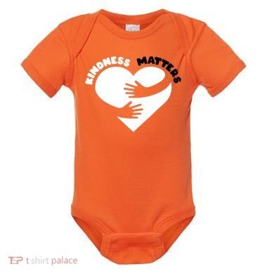 Unity Day Orange Anti Bullying Kindness Matters Baby Bodysuit