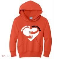 Unity Day Orange Anti Bullying Kindness Matters Kids Hoodie thumb 0